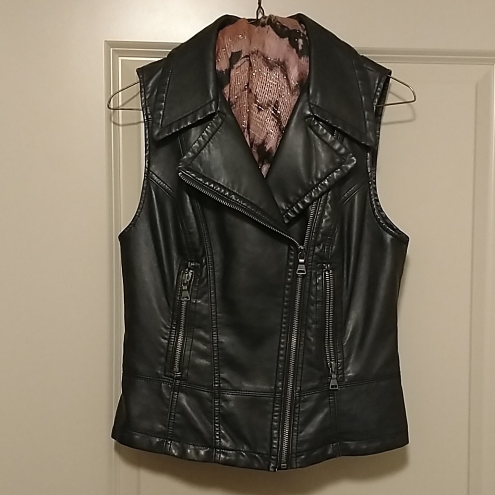 Faux Leather Vest by Express